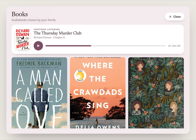 Audiobooks the family picks