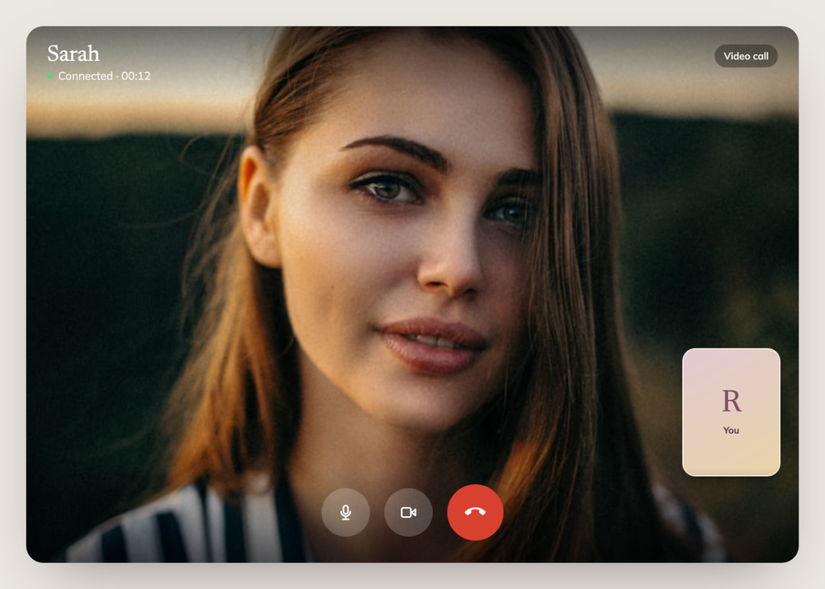 Video call, answers itself