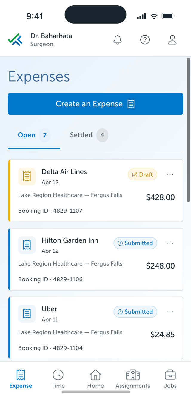 LocumTenens.com — app screen
