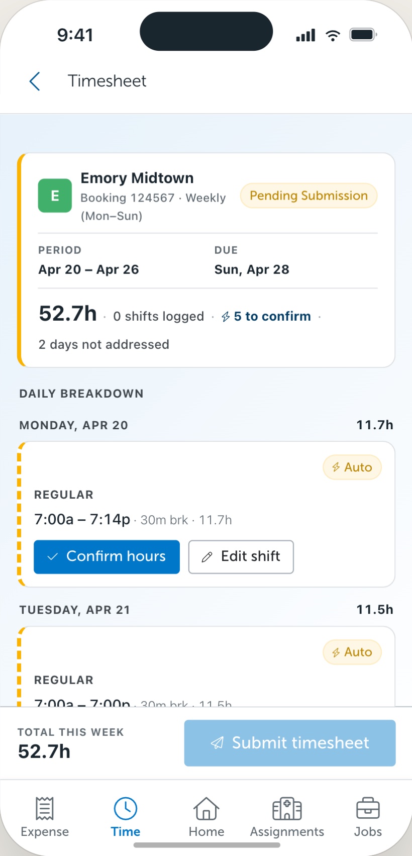 LocumTenens.com — app screen
