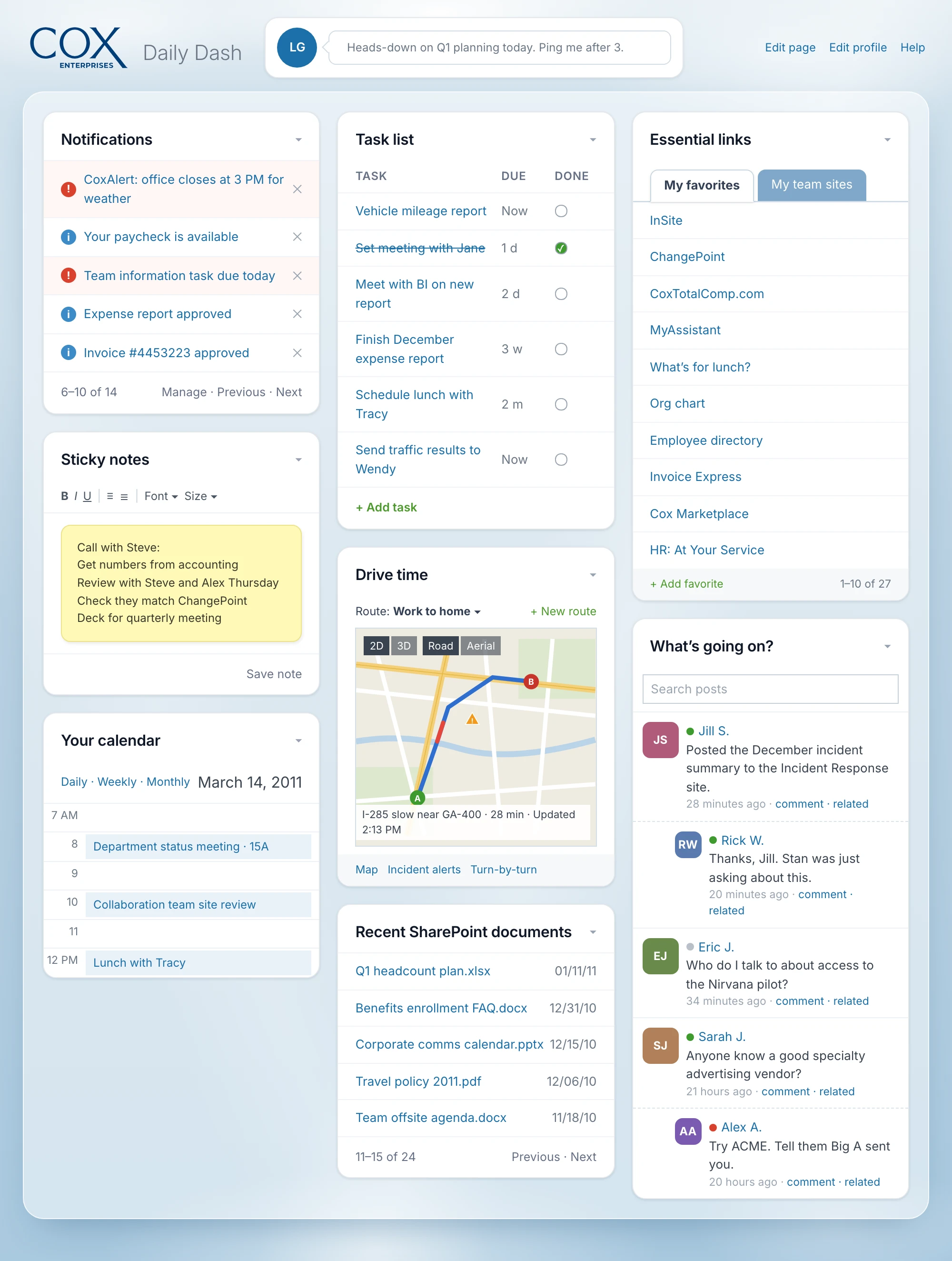 Cox Enterprises · Daily Dash